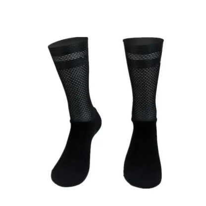 Simple Modern Design Anti Slip Silicone Cycling Socks  For Men Unique  Bicycle Running Socks Lightweight Breathable Sports Socks