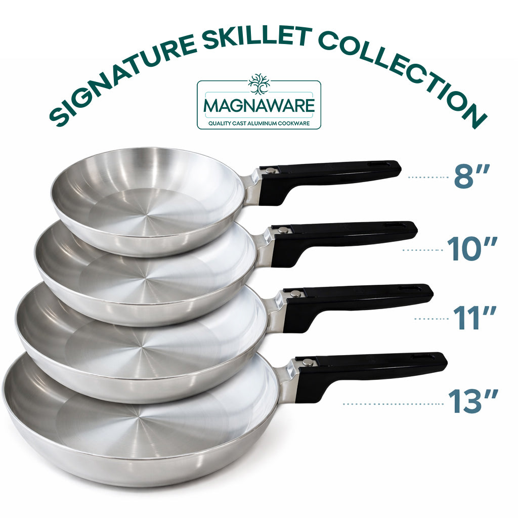 Signature Skillet Collection - Set of 4 Skillets - 8", 10", 11" and 13"
