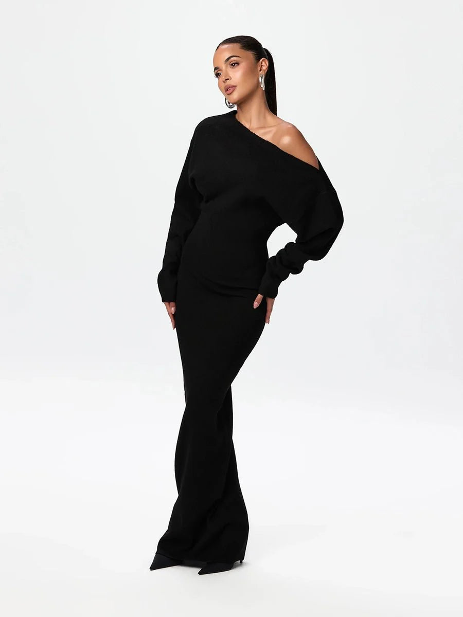Stella Knitted Dress Evening: Knitted Elegance