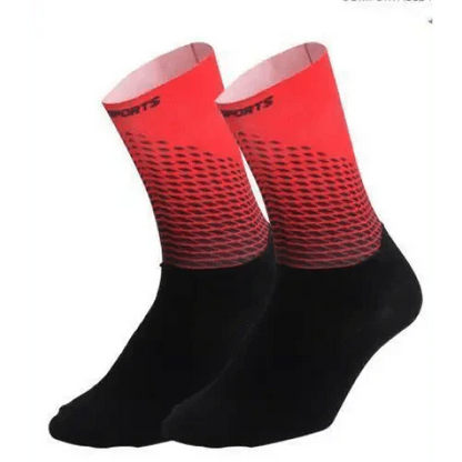Stylish Fabric Cycling Socks Compression Anti Slip  Breathable Sport Socks For Men And Women  Functional Sports Athletics Breathable Socks
