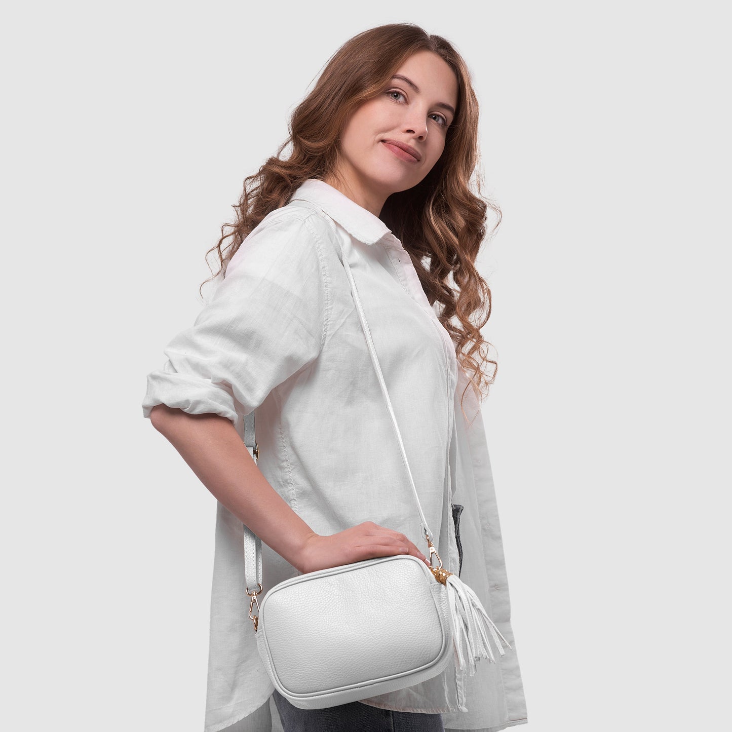 Calf Leather Crossbody Bag