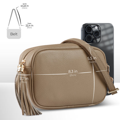 Calf Leather Crossbody Bag