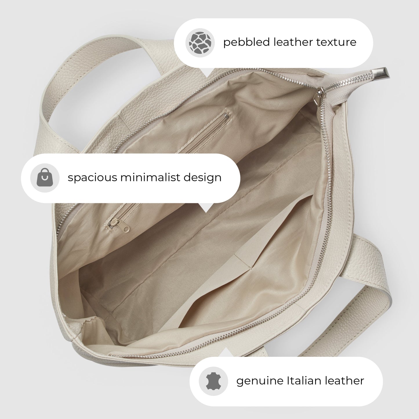 Calf Leather Tote Bag