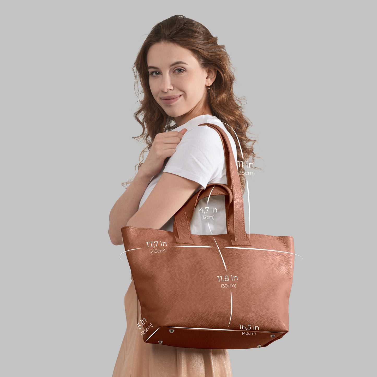 Calf Leather Tote Bag
