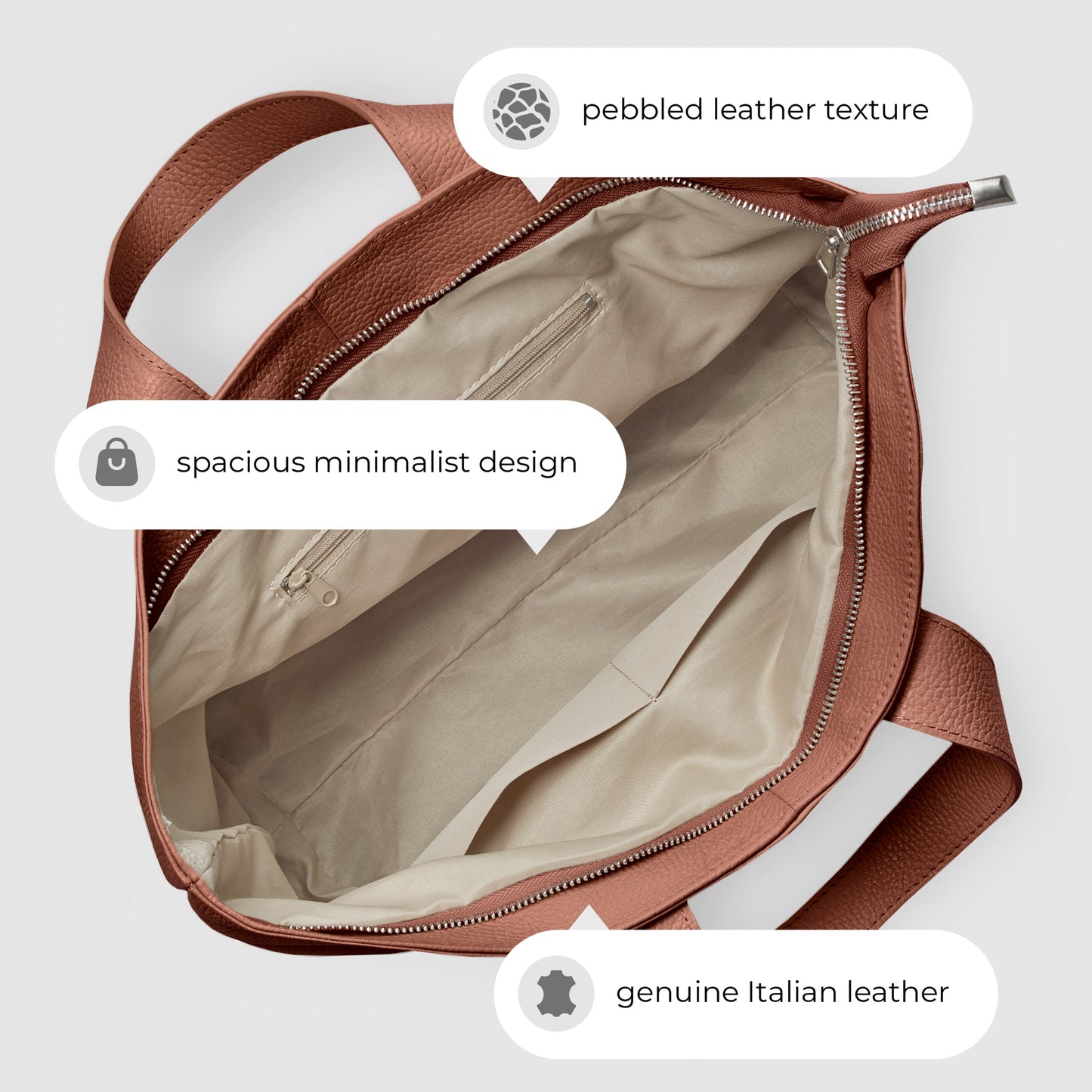 Calf Leather Tote Bag