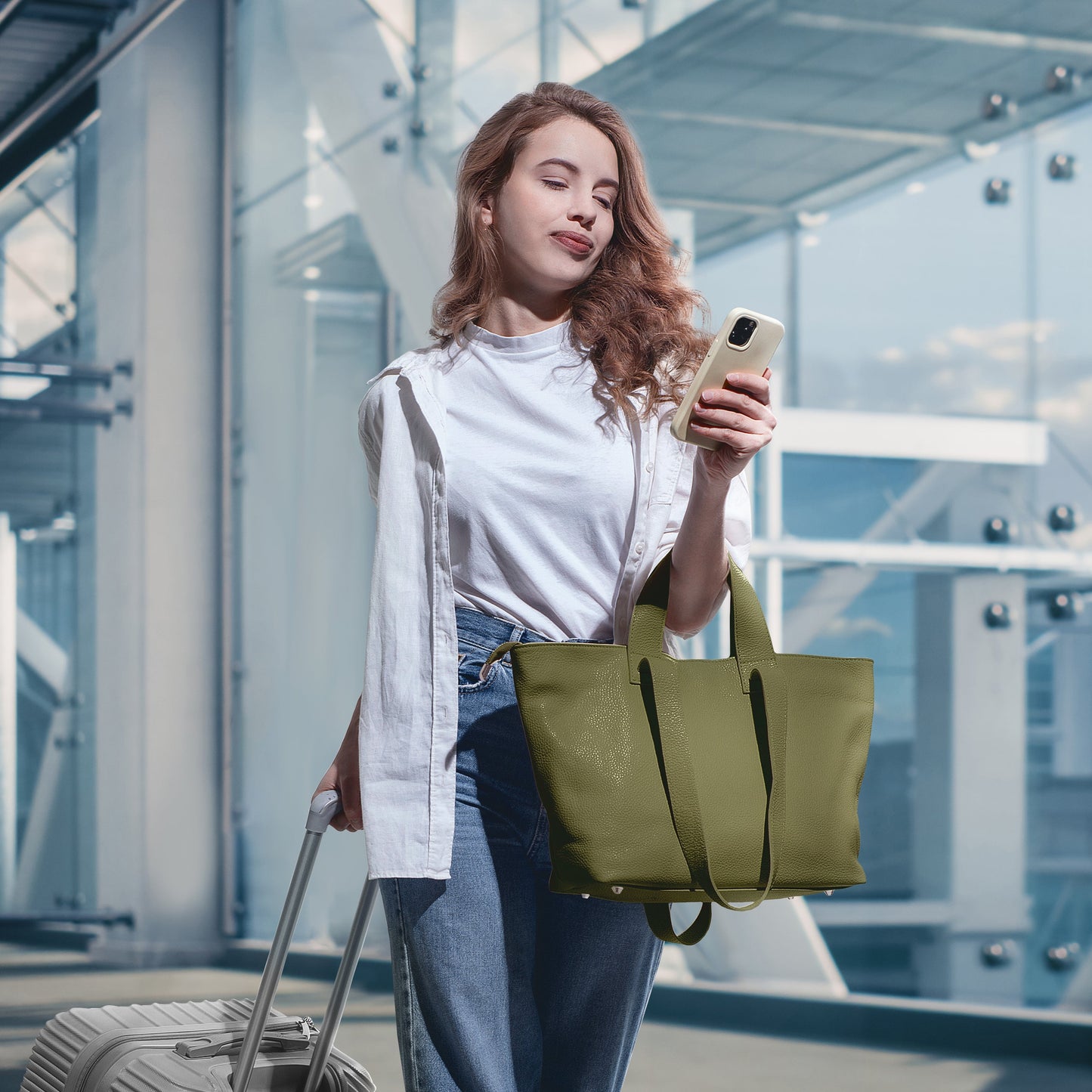 Calf Leather Tote Bag