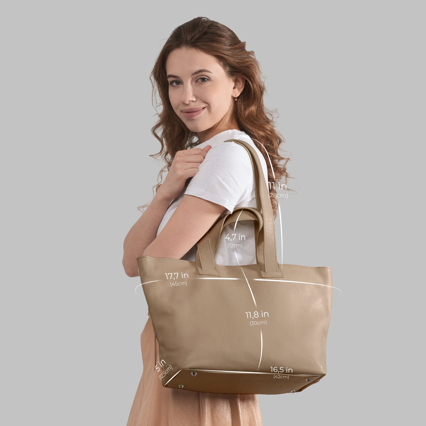 Calf Leather Tote Bag