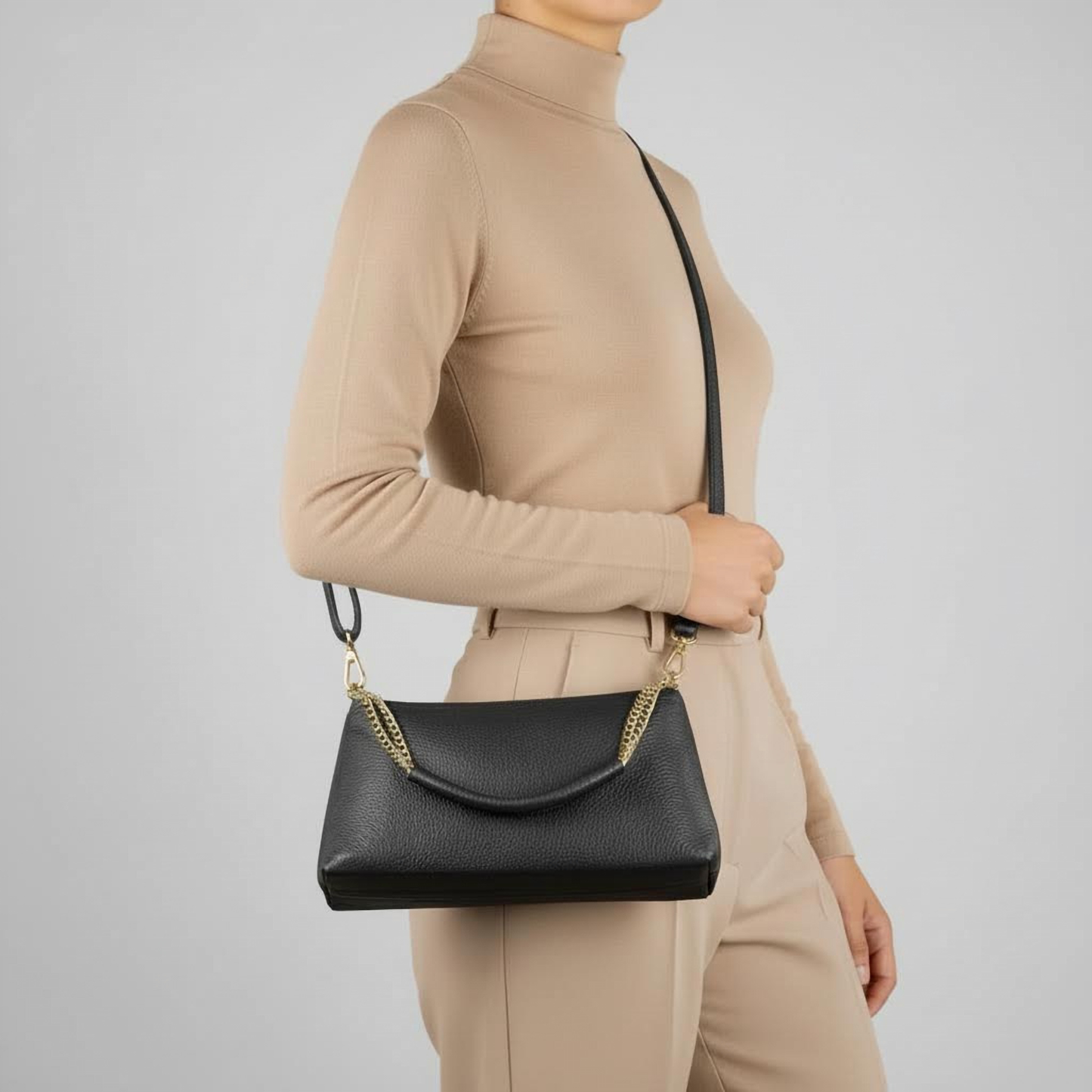 Calf Leather Crossbody Bag