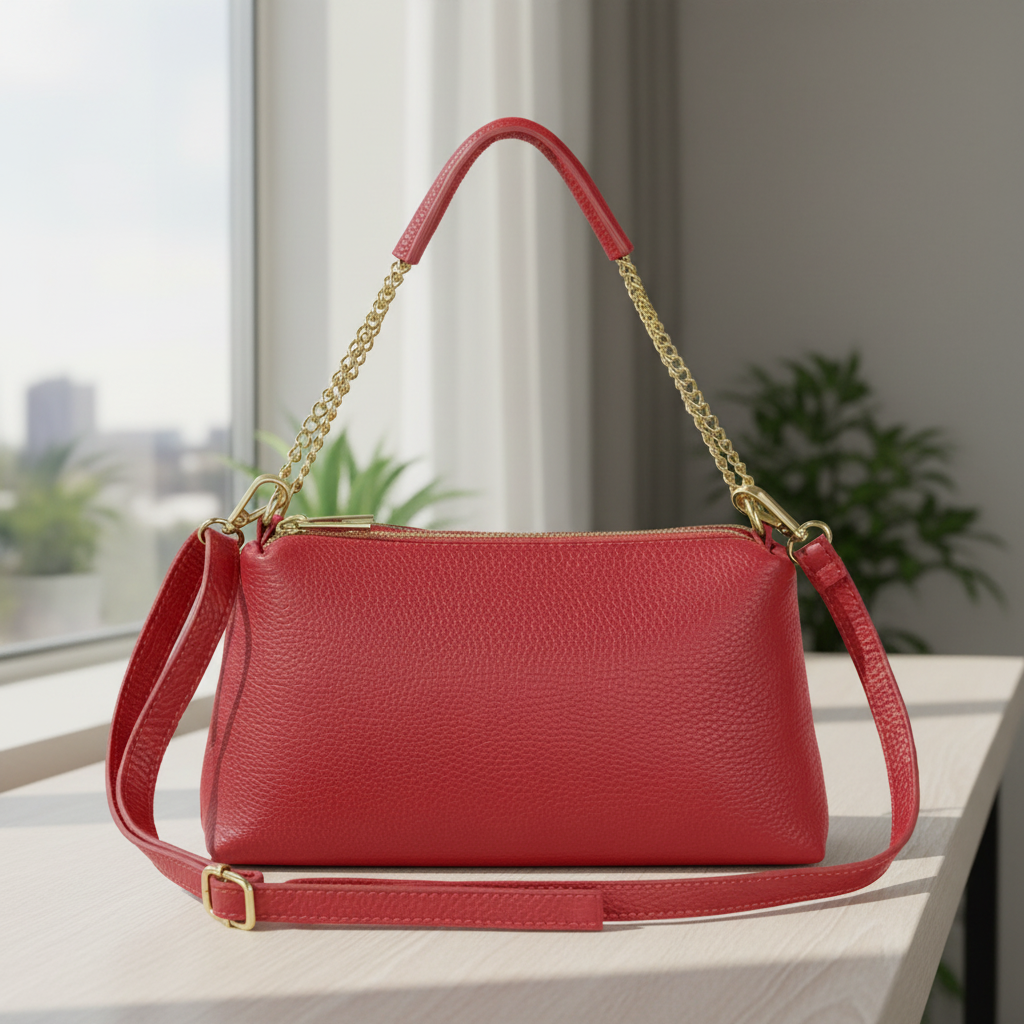 Calf Leather Crossbody Bag