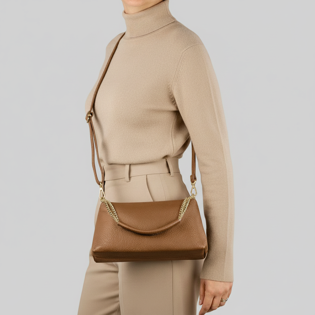 Calf Leather Crossbody Bag