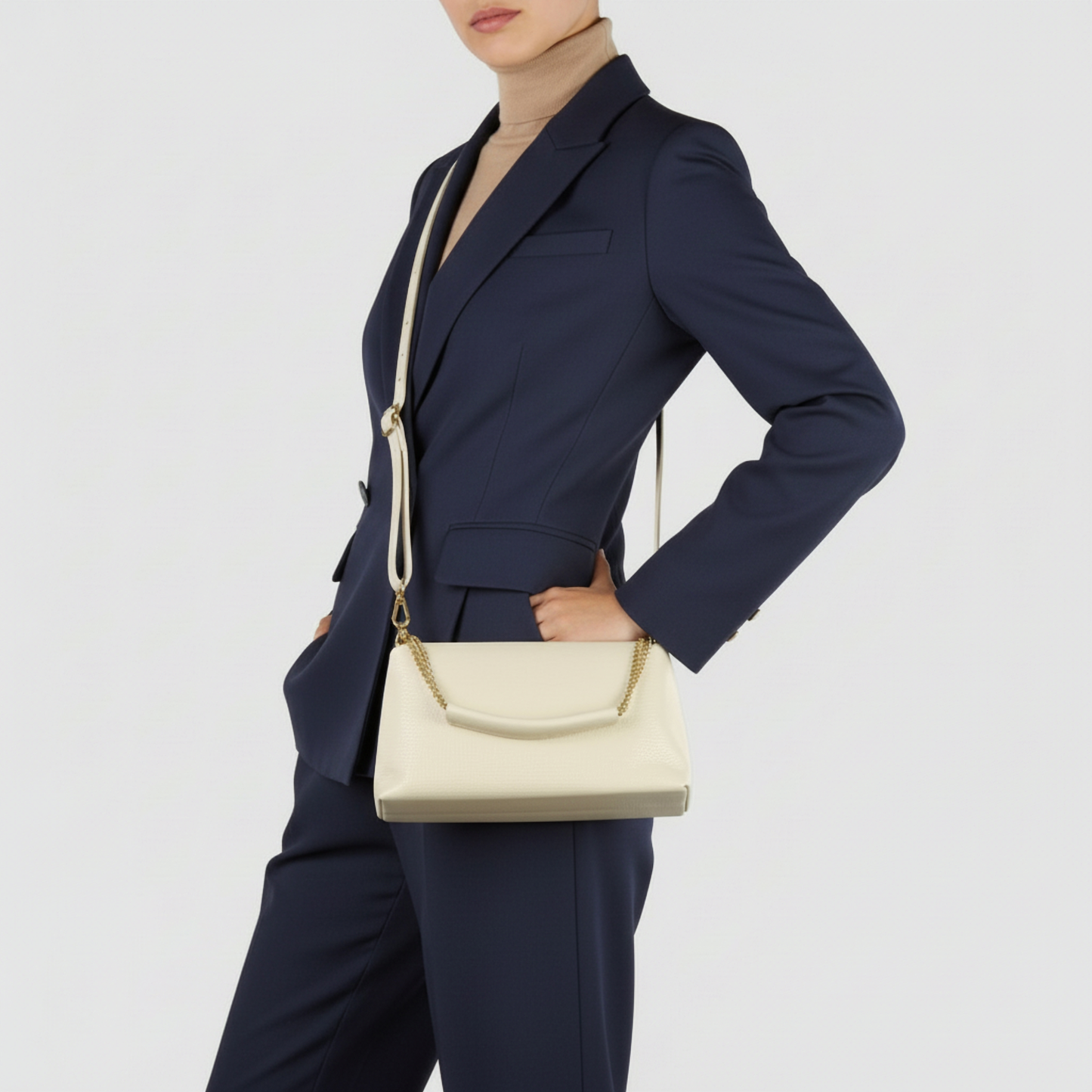 Calf Leather Crossbody Bag