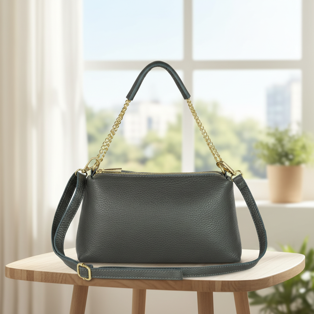 Calf Leather Crossbody Bag
