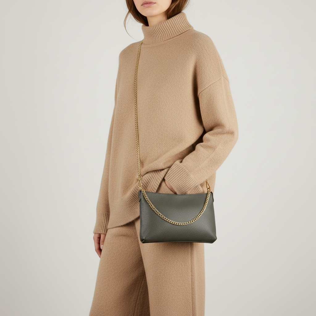 Calf Leather Crossbody Bag