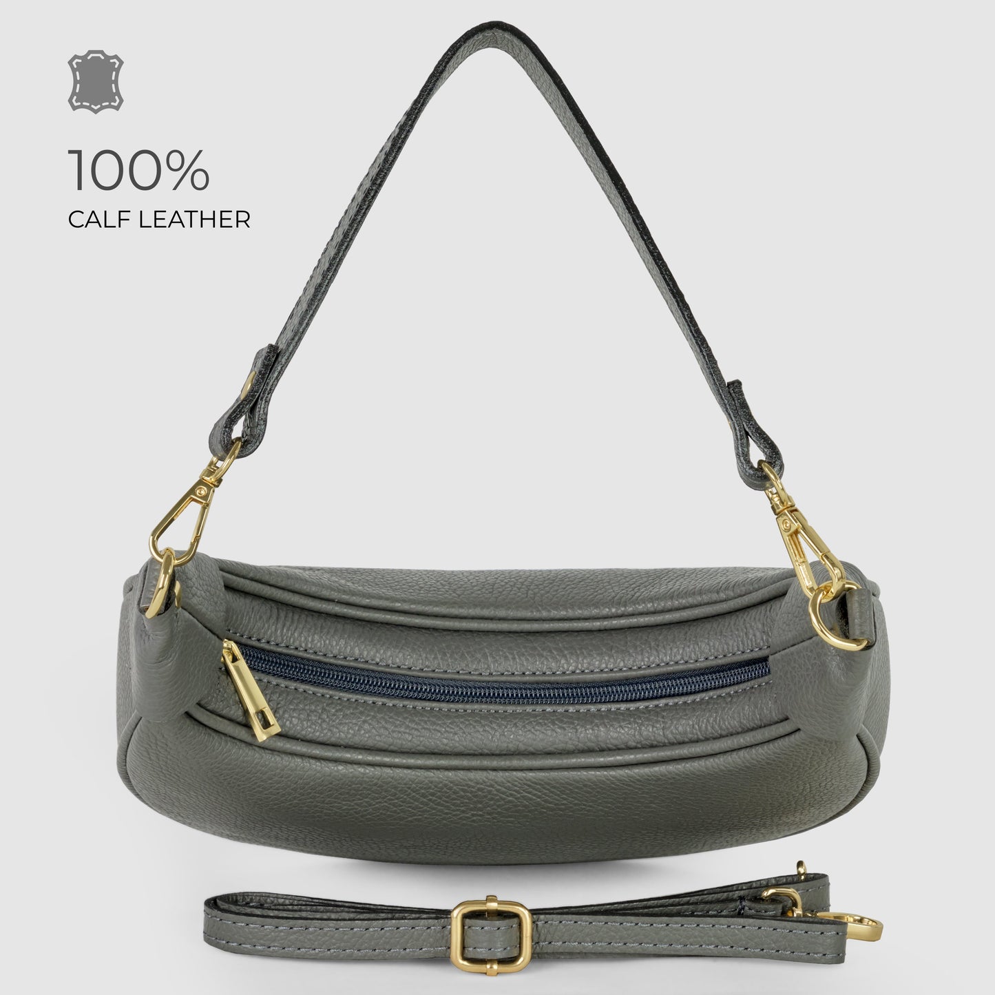 Calf Leather Shoulder Bag
