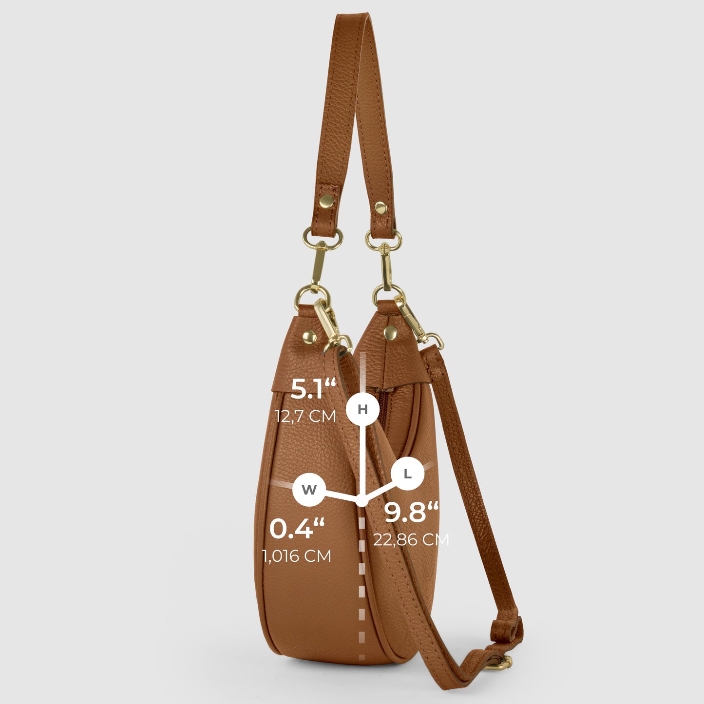 Calf Leather Shoulder Bag