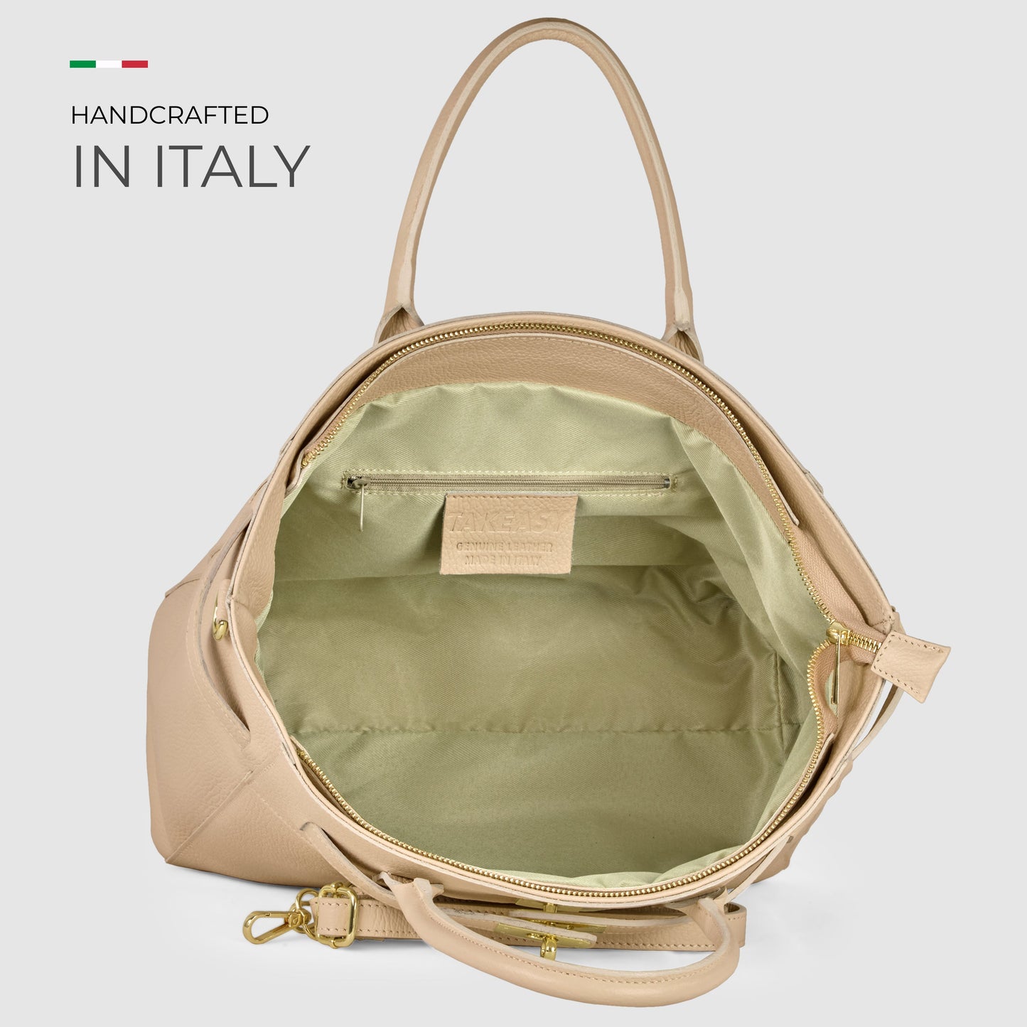 Calf Leather Top-Handle Bag