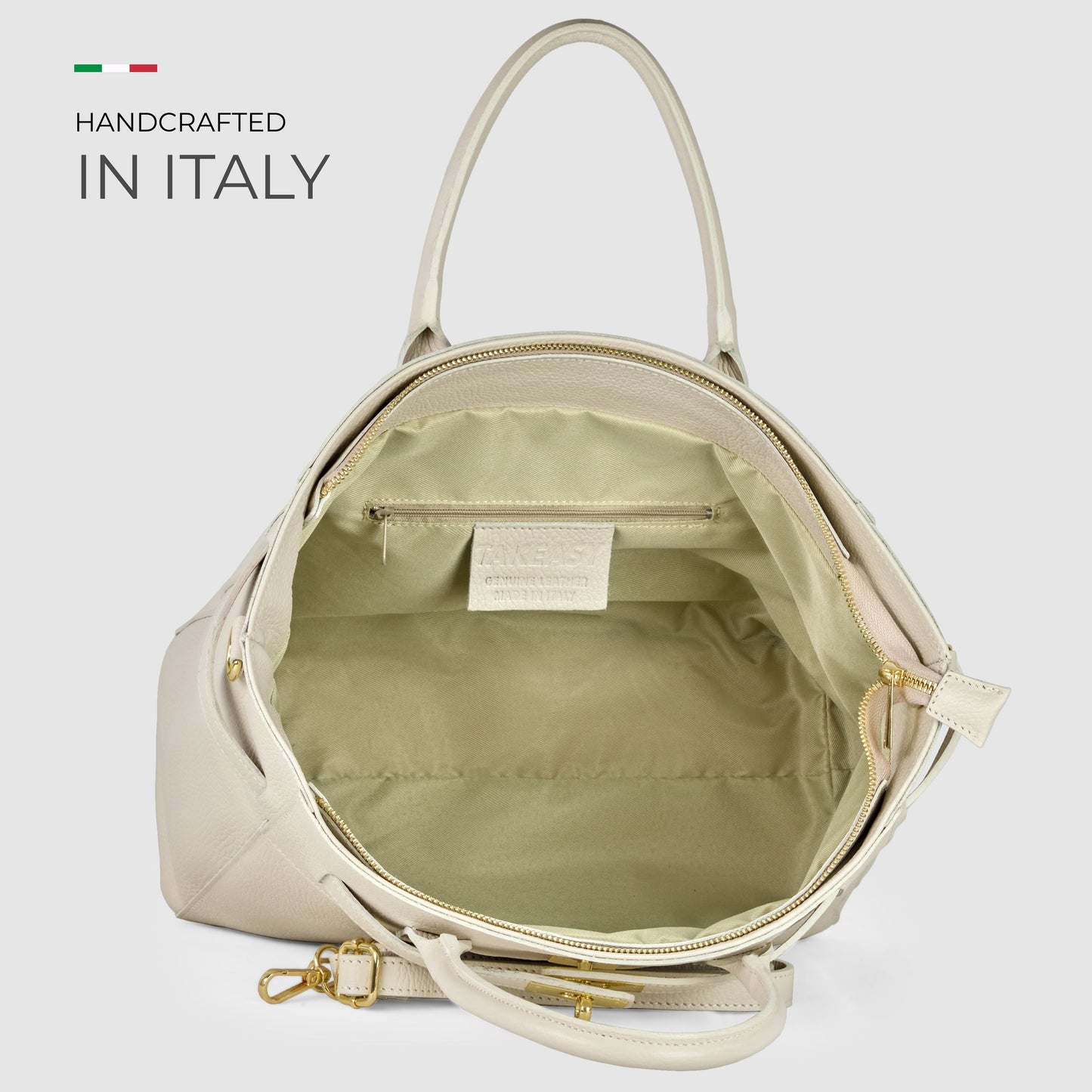 Calf Leather Top-Handle Bag