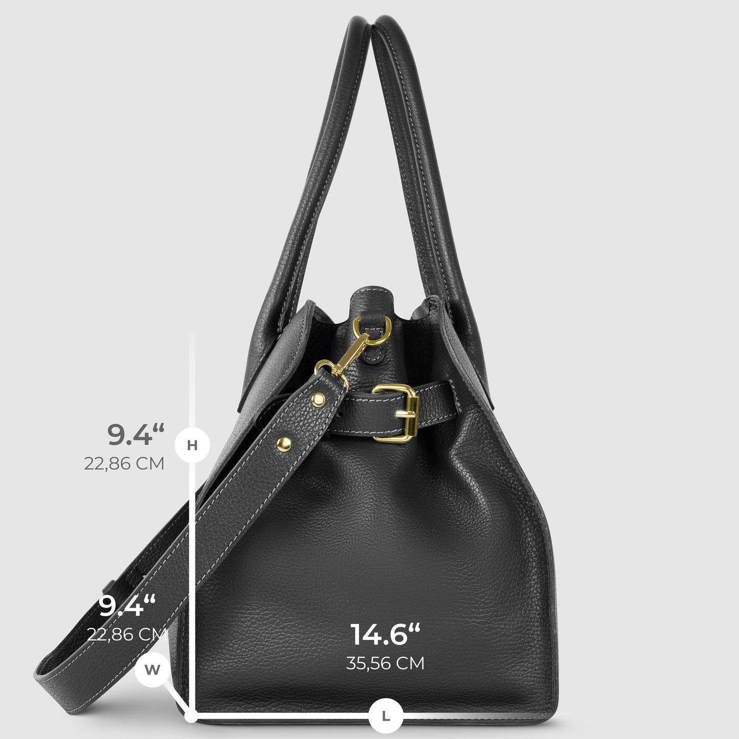 Calf Leather Top-Handle Bag
