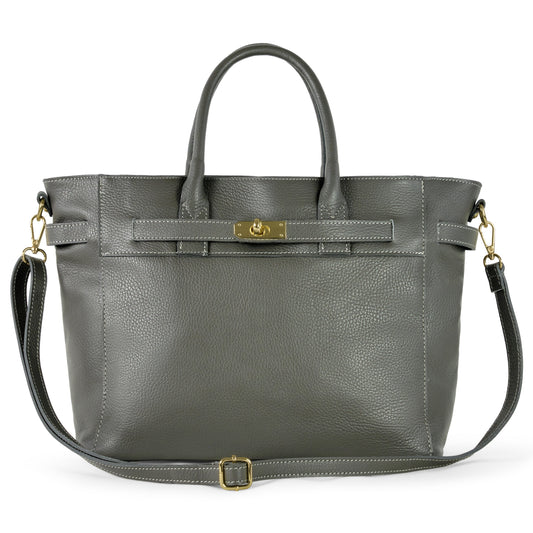 Calf Leather Top-Handle Bag