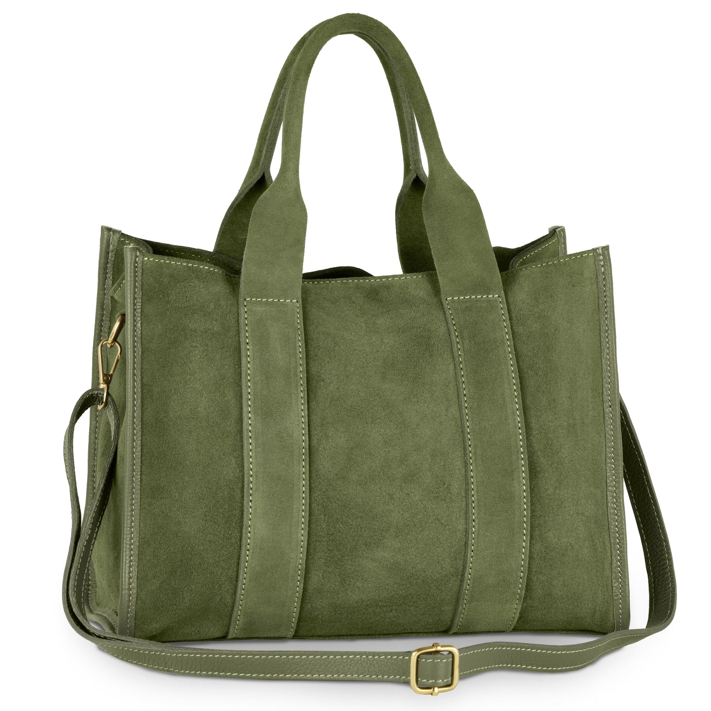 Suede Leather Tote Bag