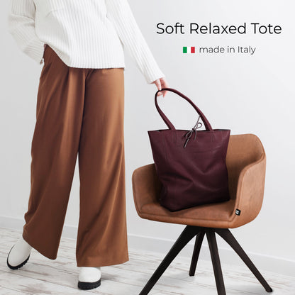 Calf Leather Tote Bag