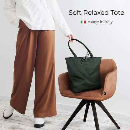 Calf Leather Tote Bag
