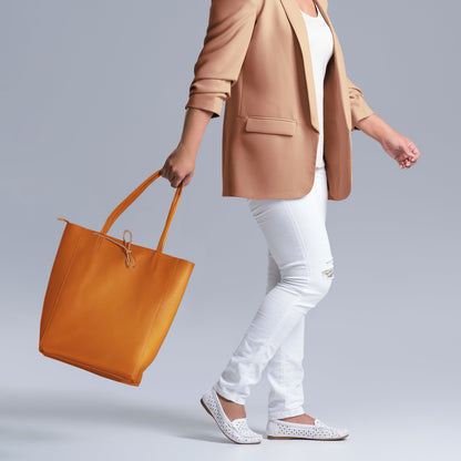 Calf Leather Tote Bag