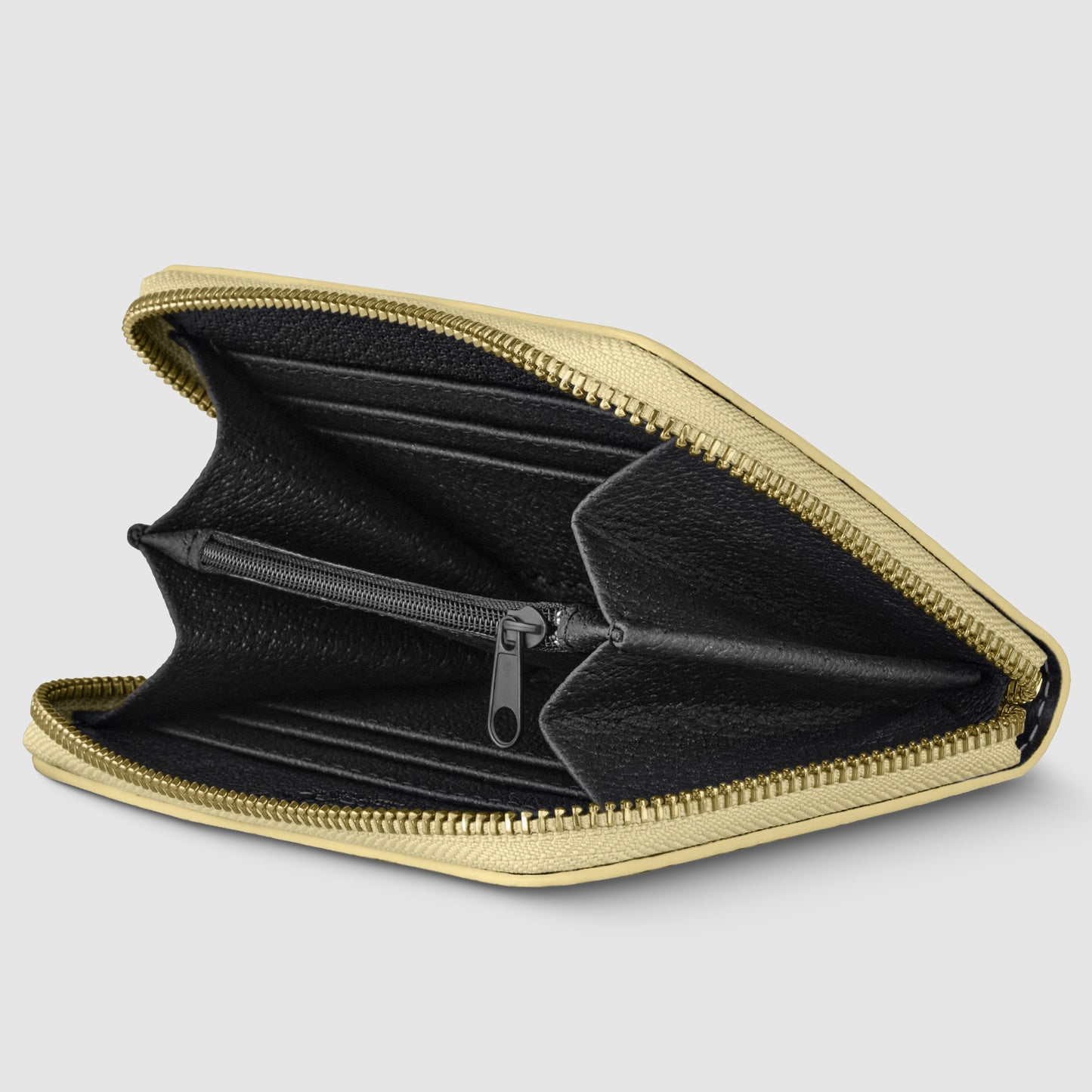 Metallic Calf Leather Wallet