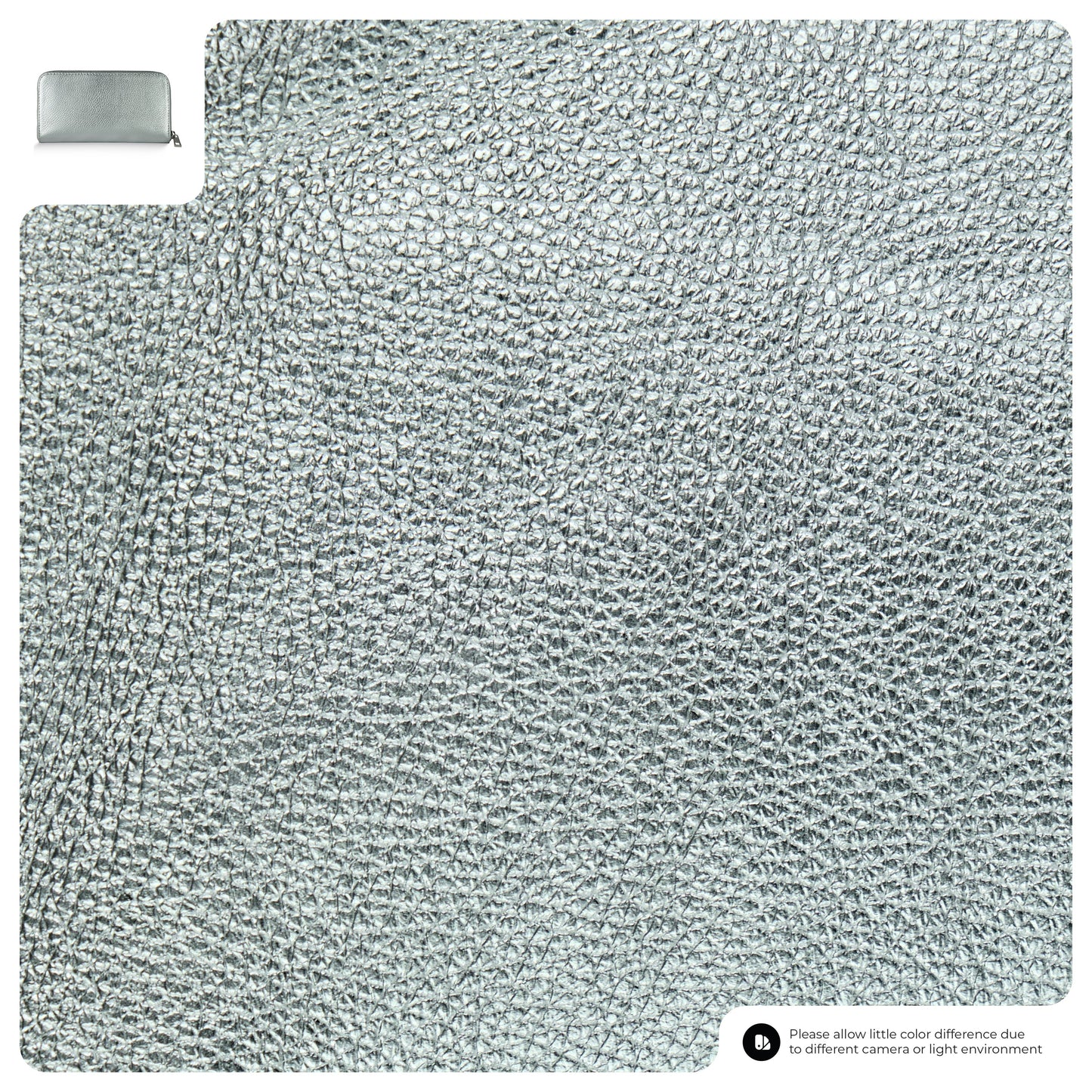 Metallic Calf Leather Wallet