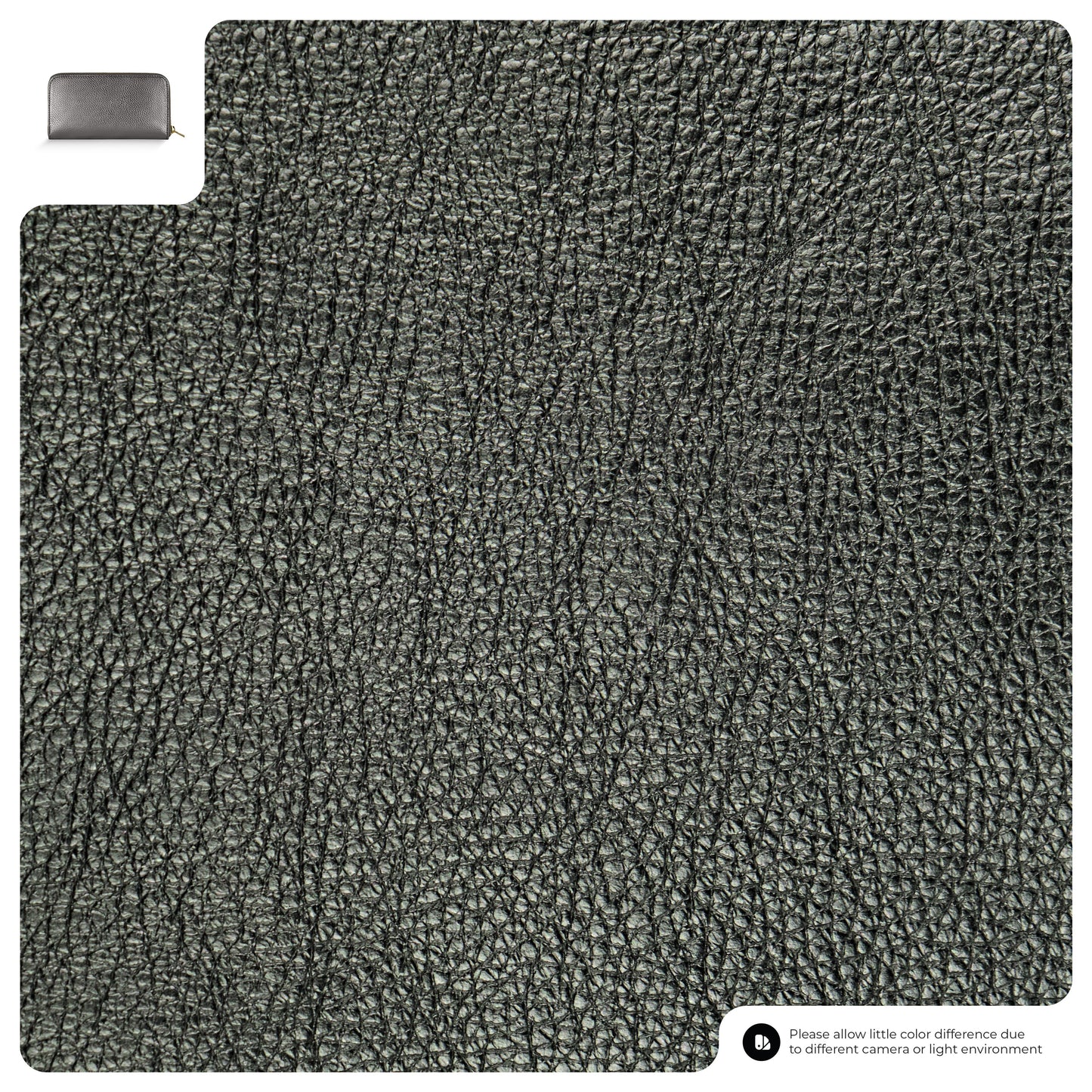 Metallic Calf Leather Wallet