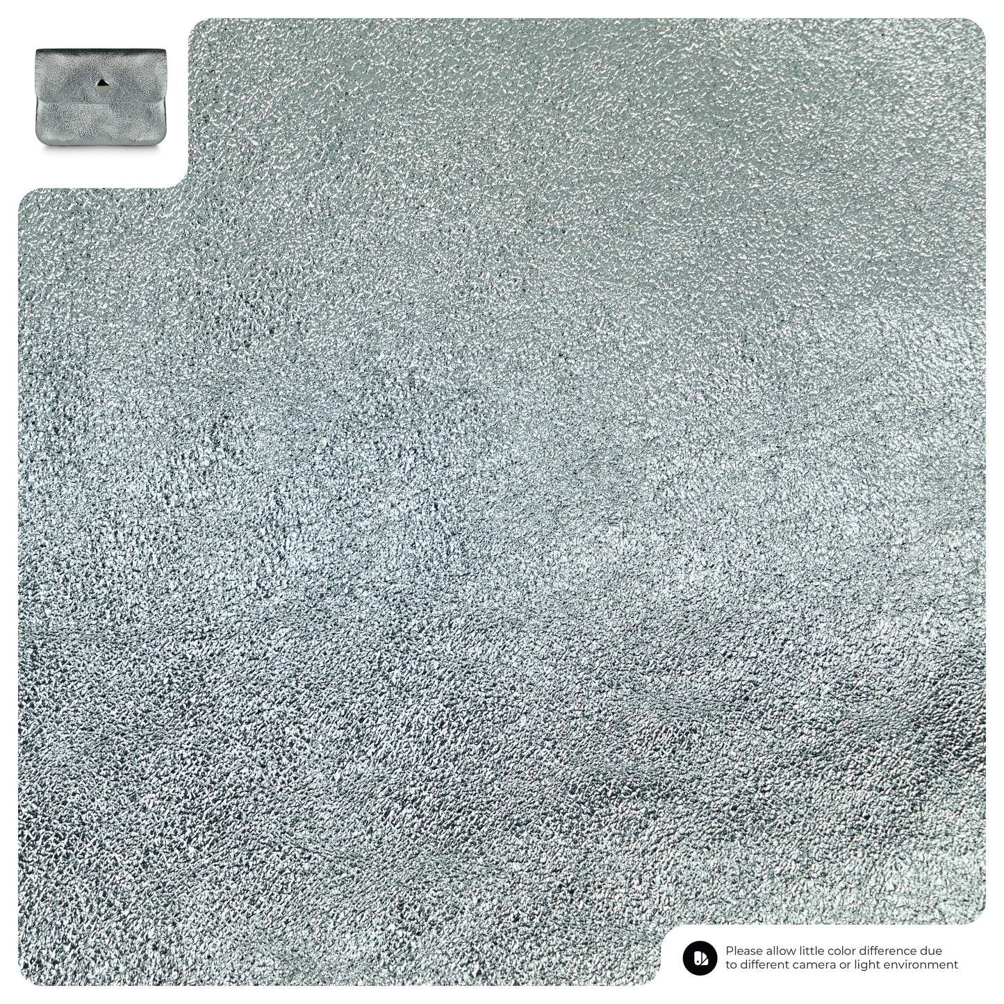 Metallic Suede Leather Wallet