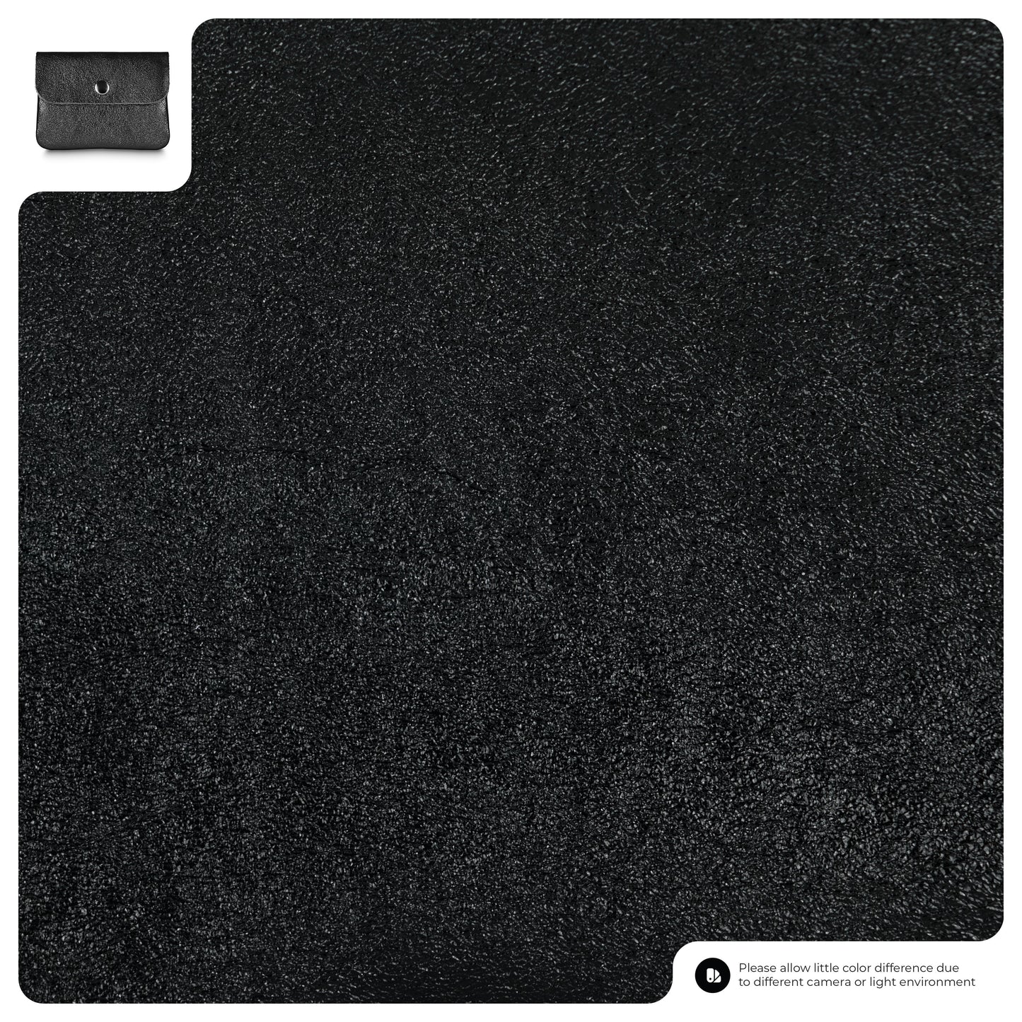 Metallic Suede Leather Wallet