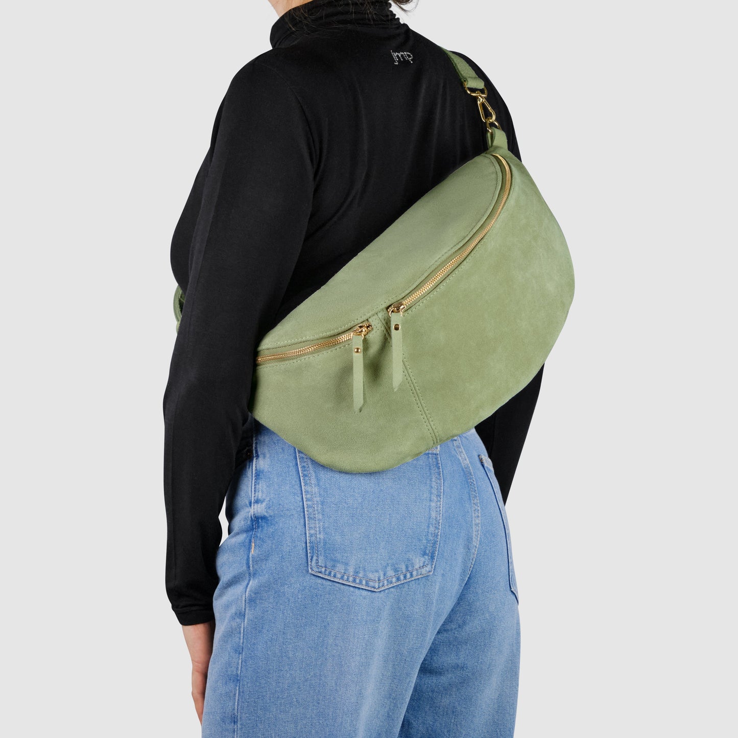 Suede Leather Crossbody Bag