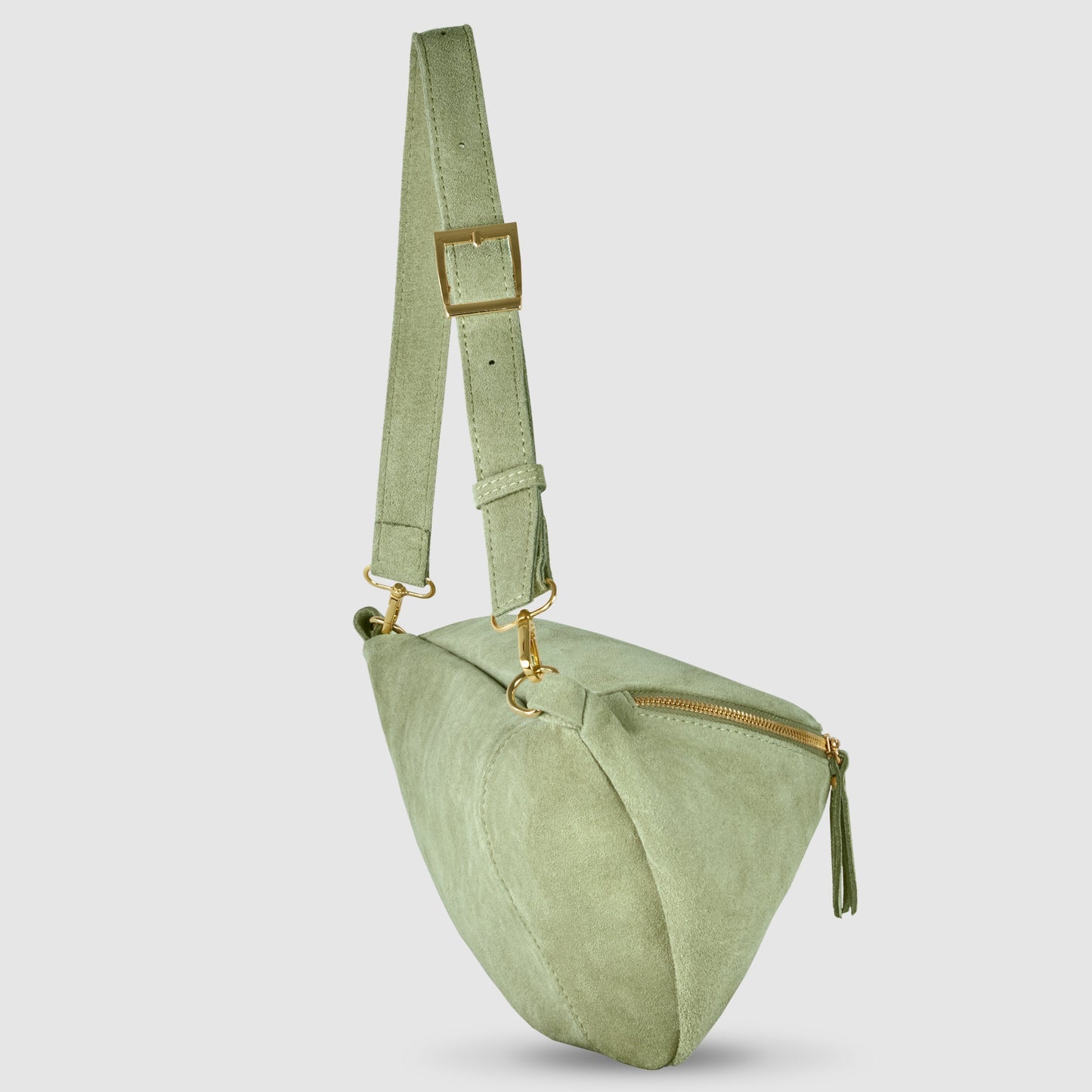 Suede Leather Crossbody Bag