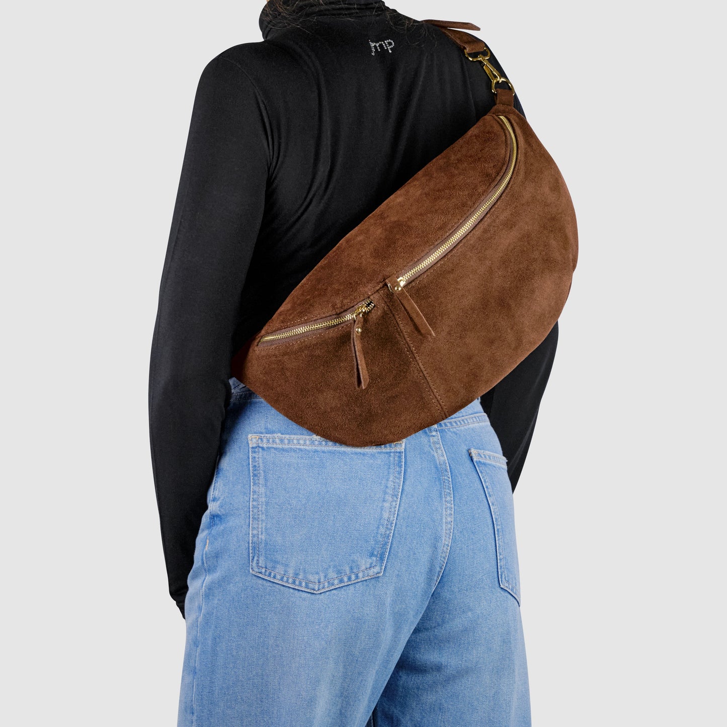 Suede Leather Crossbody Bag