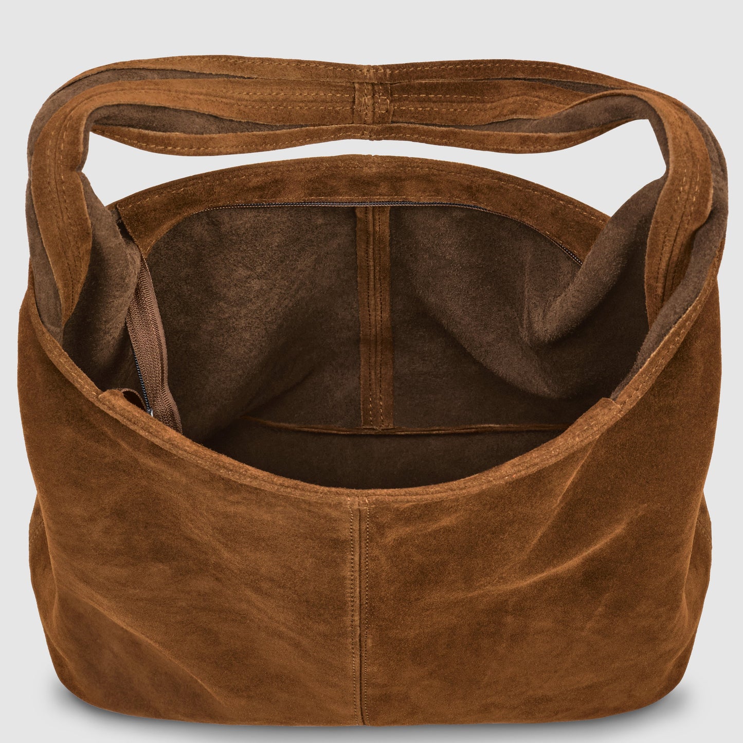 Suede Leather Hobo Bag