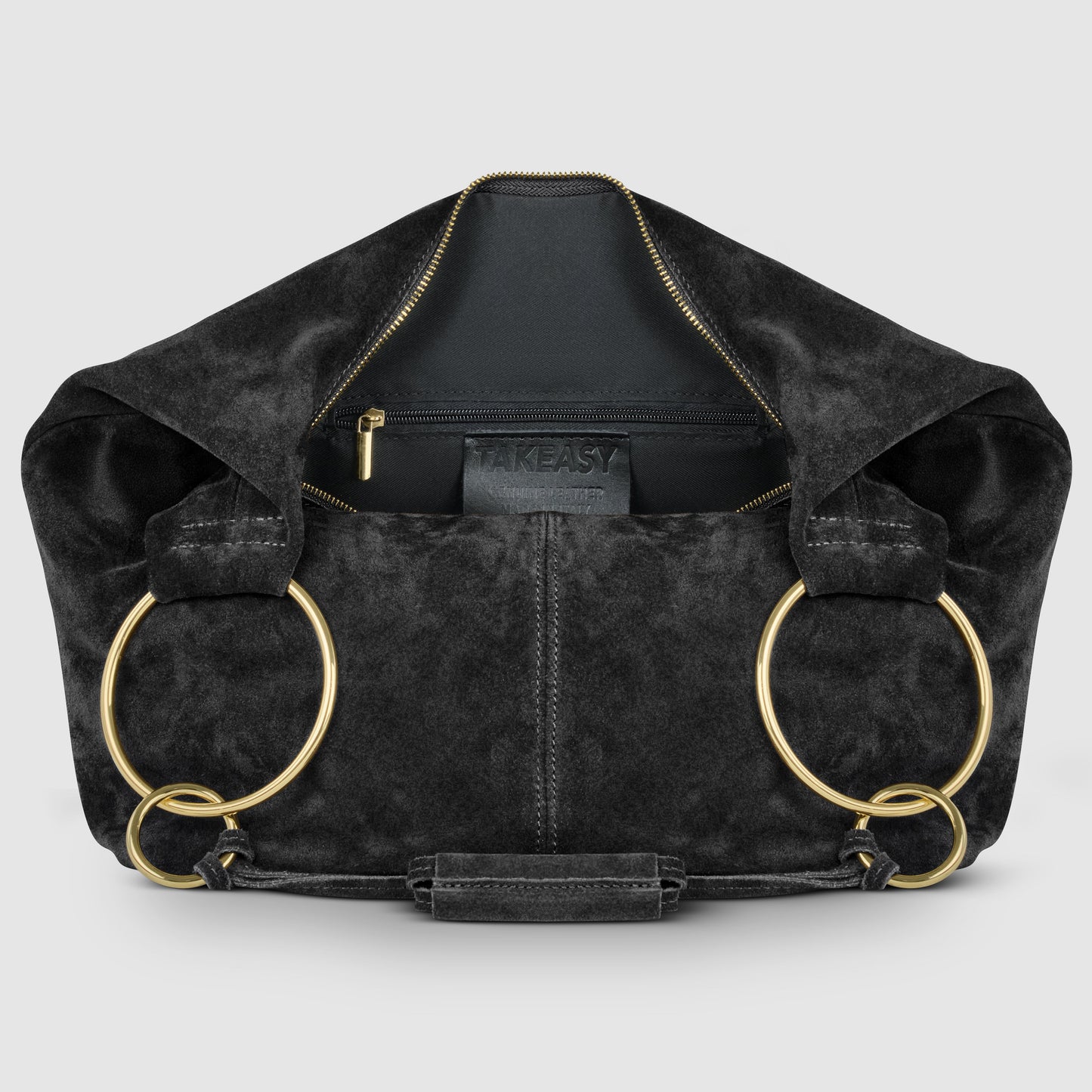 Suede Leather Hobo Bag