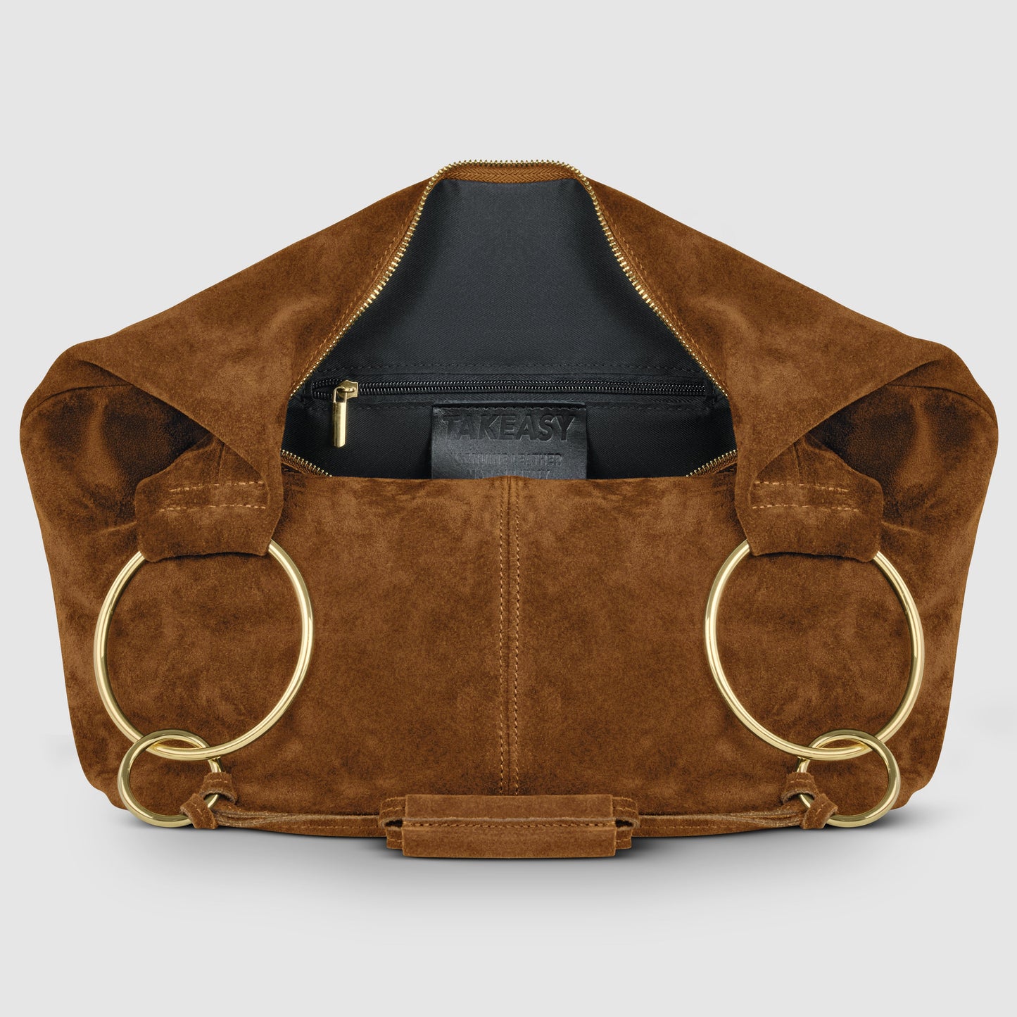 Suede Leather Hobo Bag