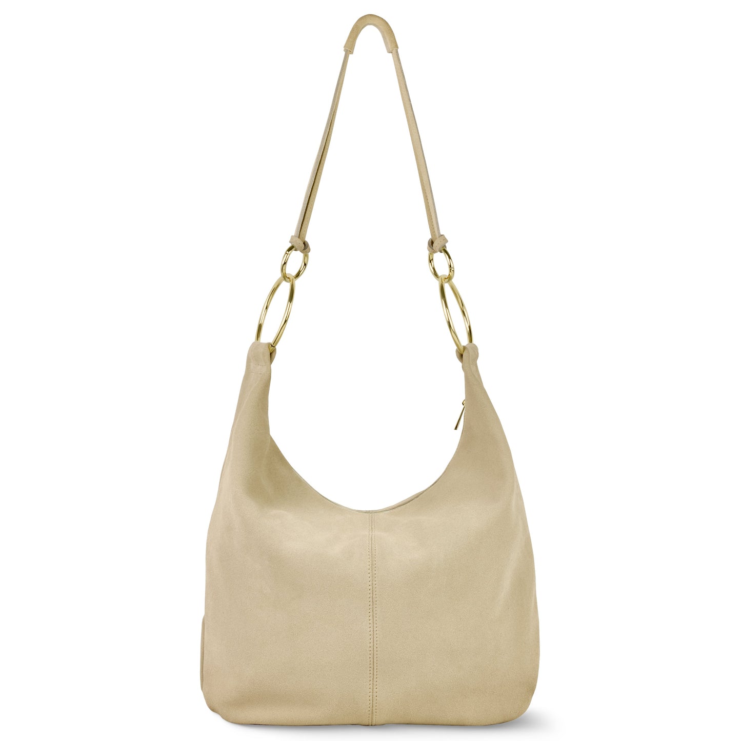 Suede Leather Hobo Bag