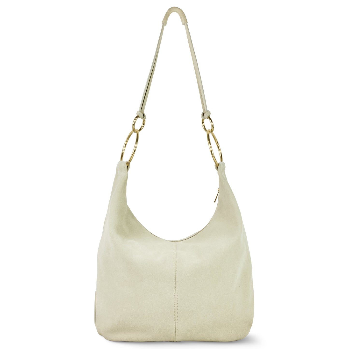 Suede Leather Hobo Bag
