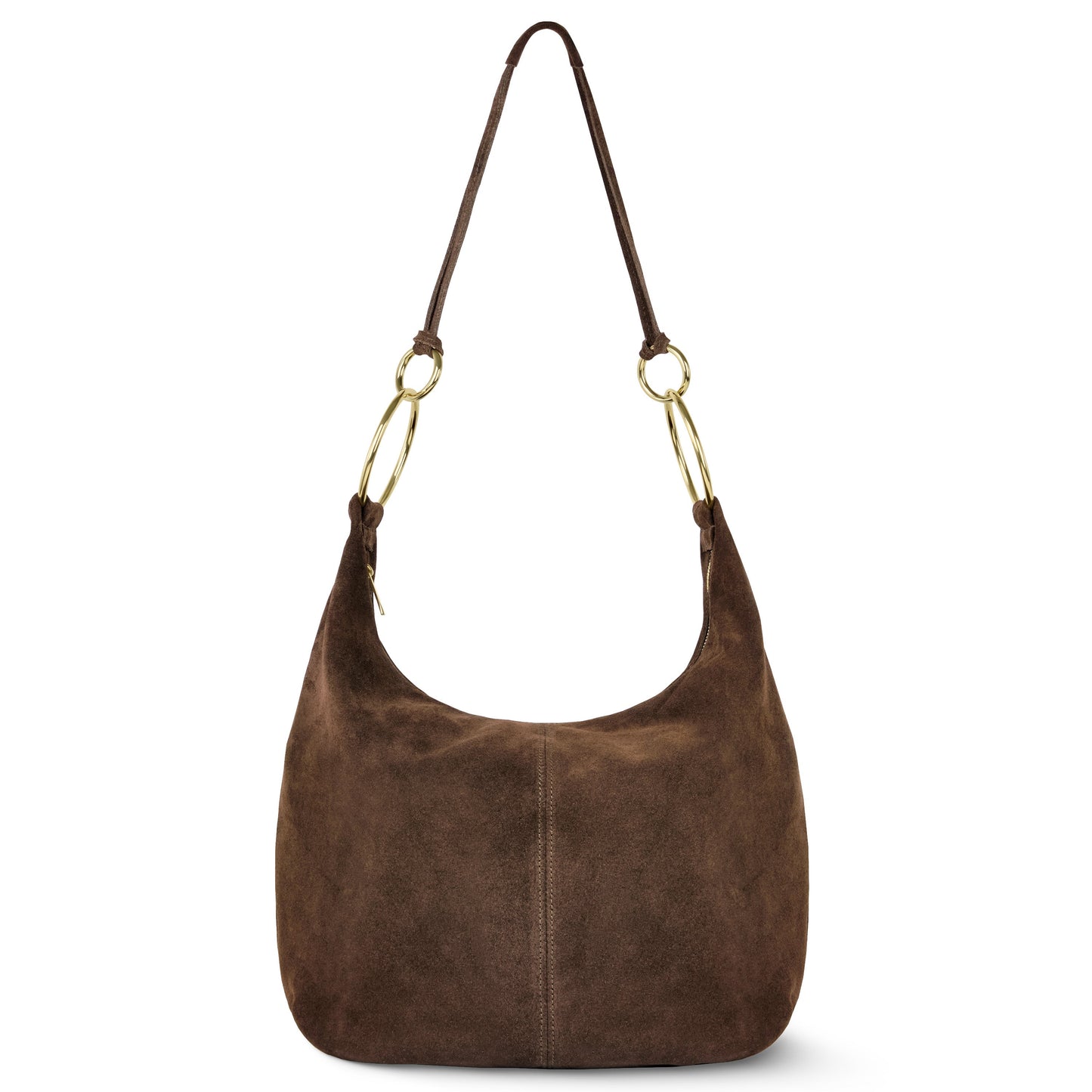 Suede Leather Hobo Bag
