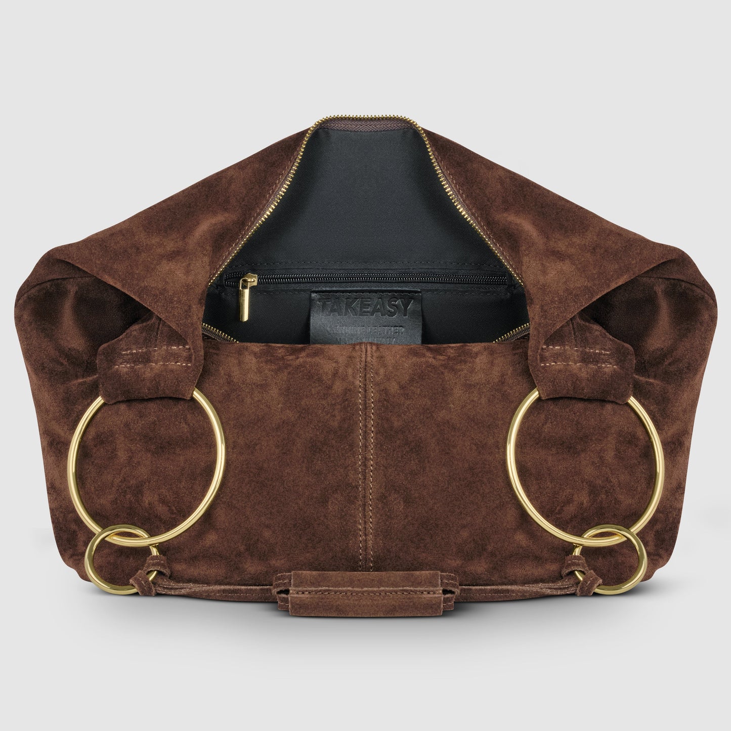 Suede Leather Hobo Bag