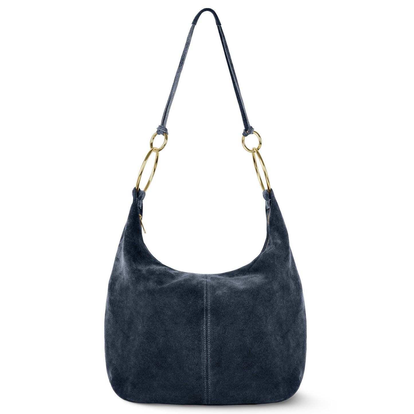 Suede Leather Hobo Bag
