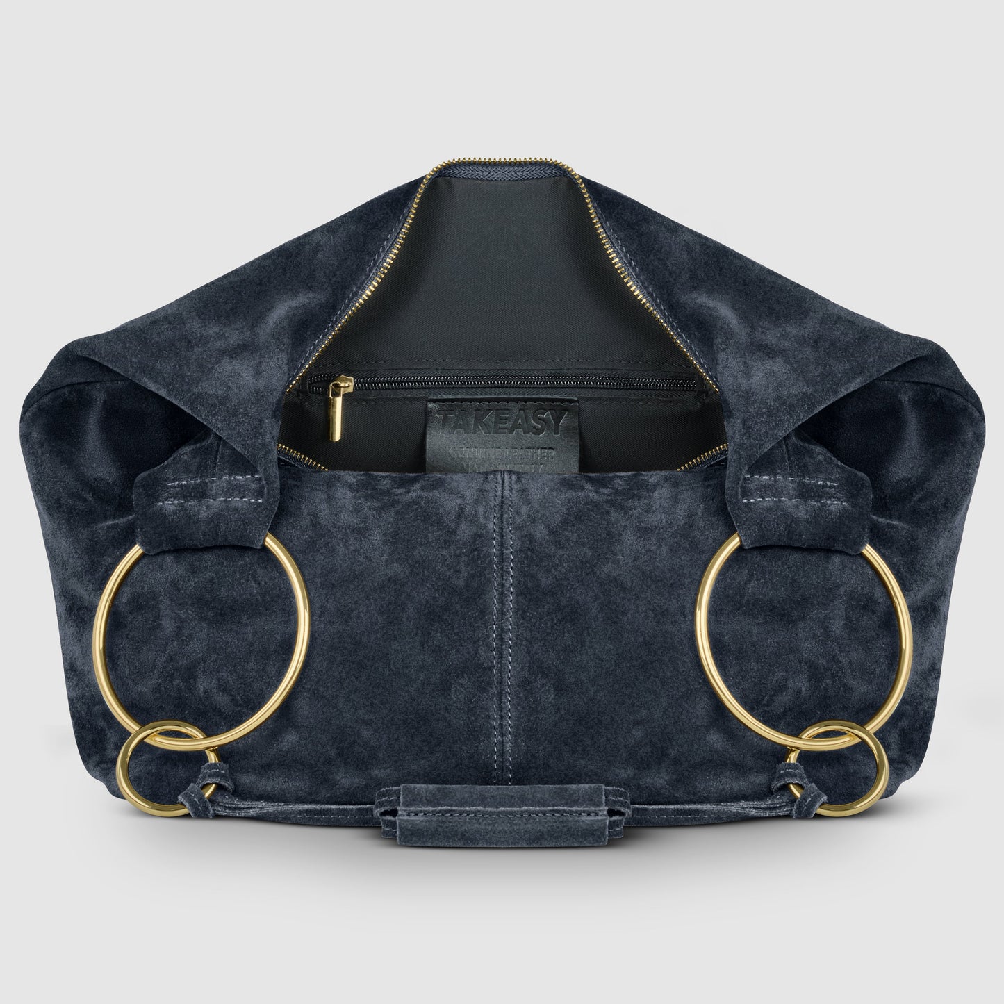 Suede Leather Hobo Bag