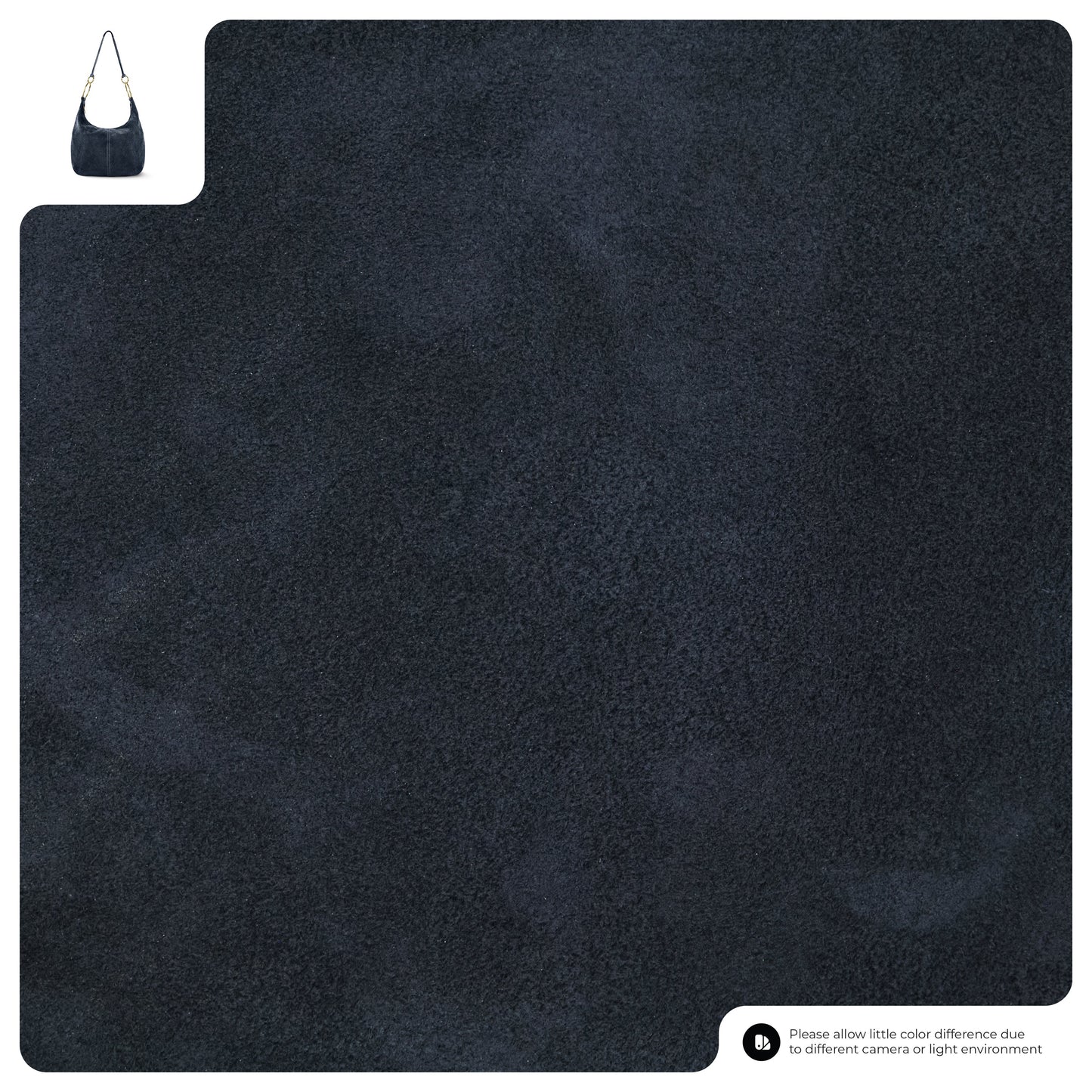 Suede Leather Hobo Bag