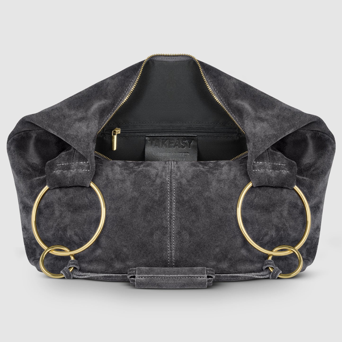 Suede Leather Hobo Bag