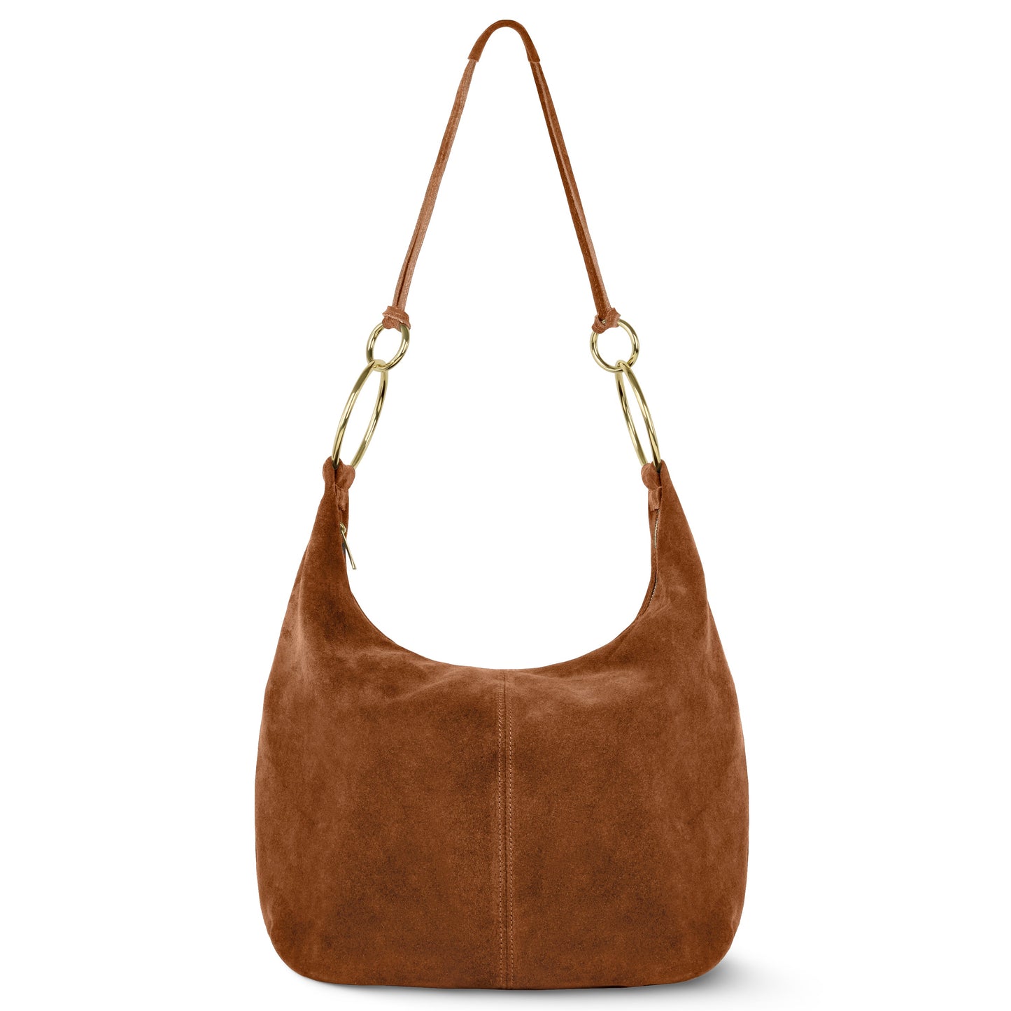 Suede Leather Hobo Bag