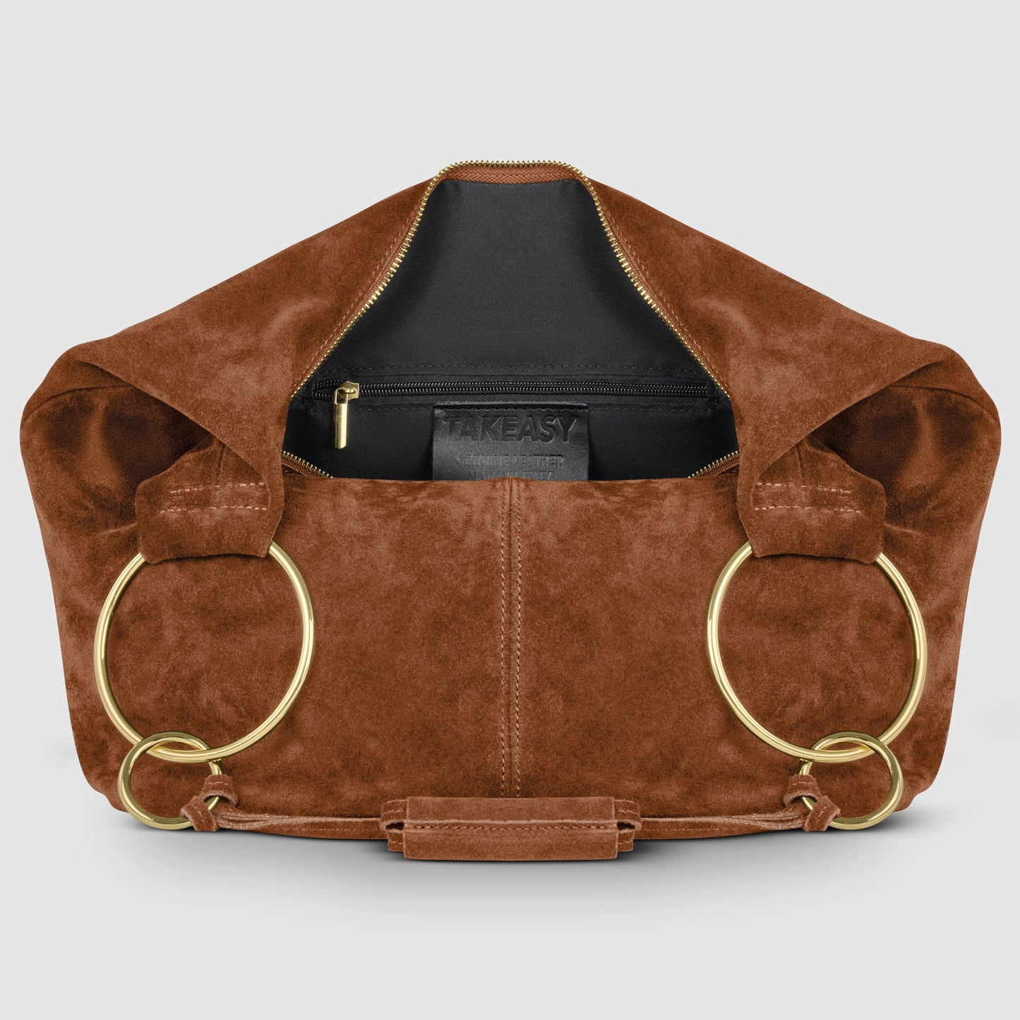 Suede Leather Hobo Bag