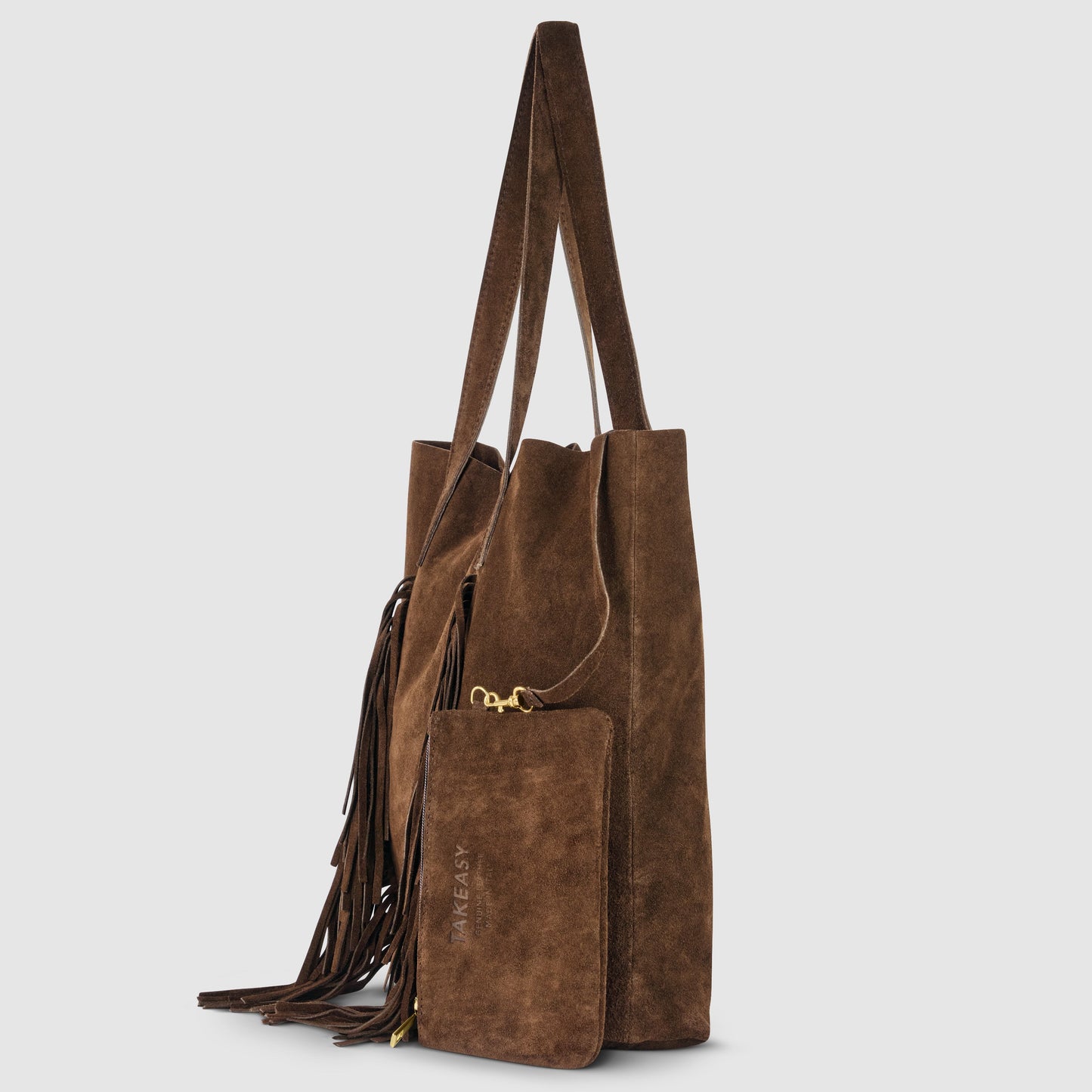 Suede Leather Tote Bag