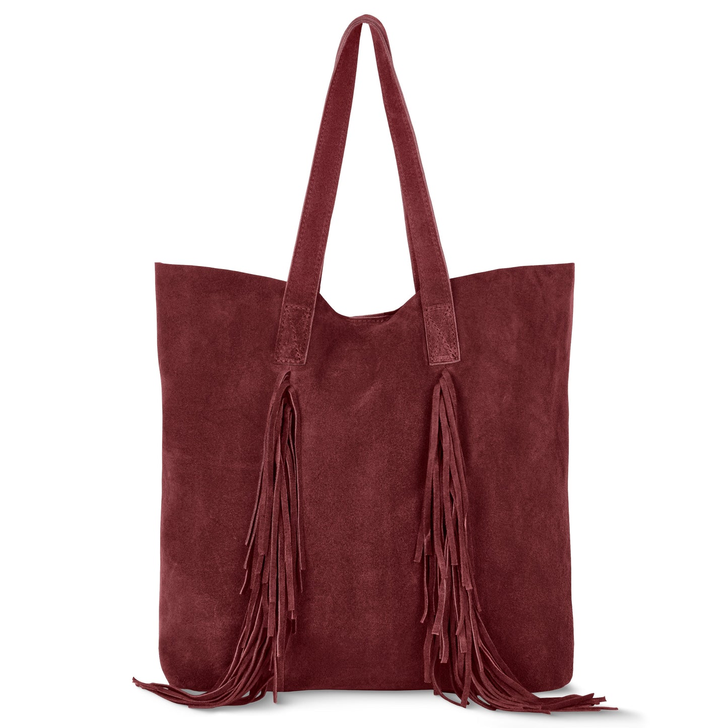 Suede Leather Tote Bag